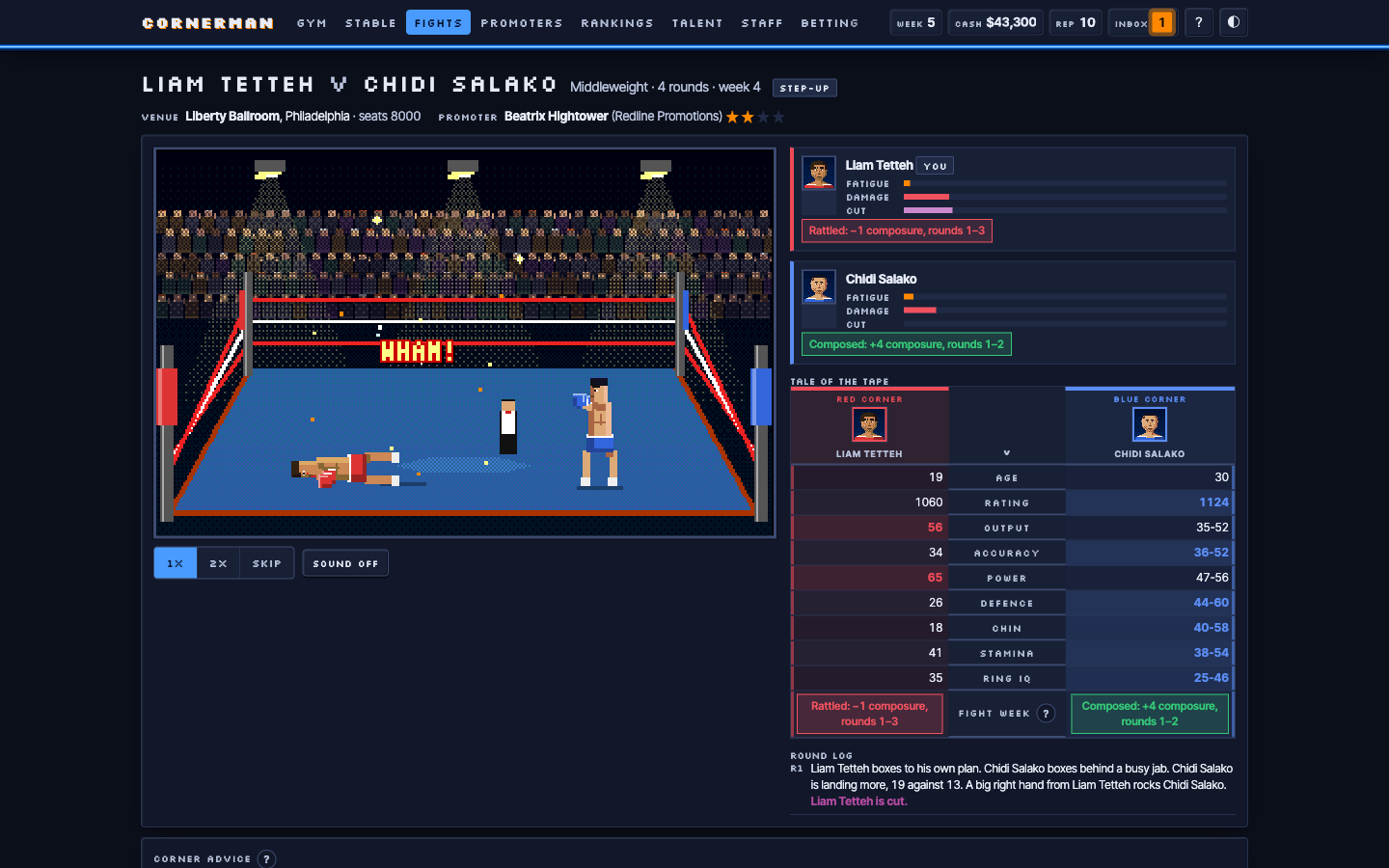 Fight night in Cornerman